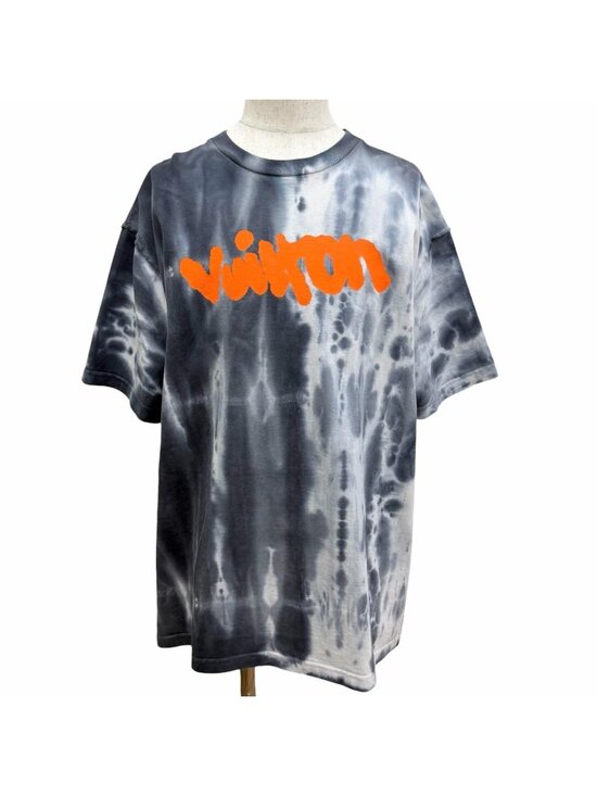 Louis Vuitton Tops - Louis Vuitton Inside Out Tie Dye Logo Print Short Sleeve T-Shirt Gray XL